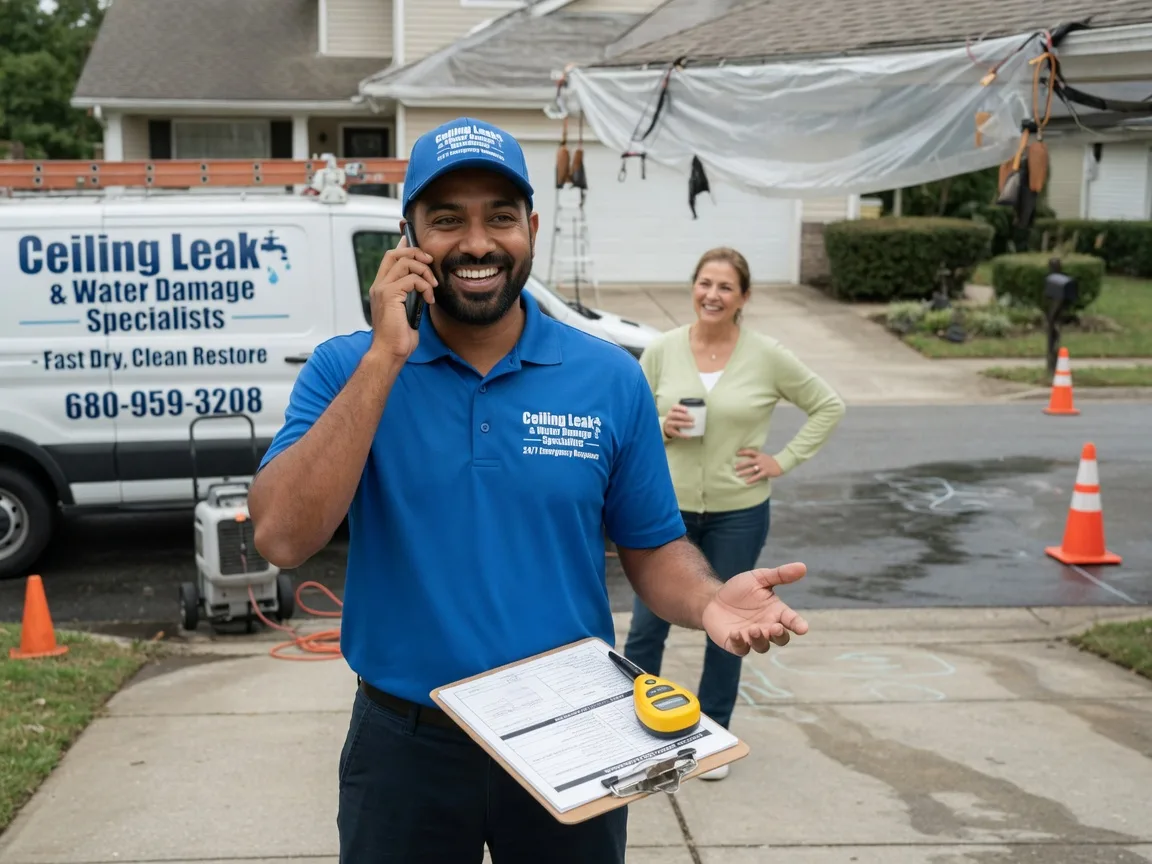 Ceiling Leak Cleanup Arkansas City, KS FAQs